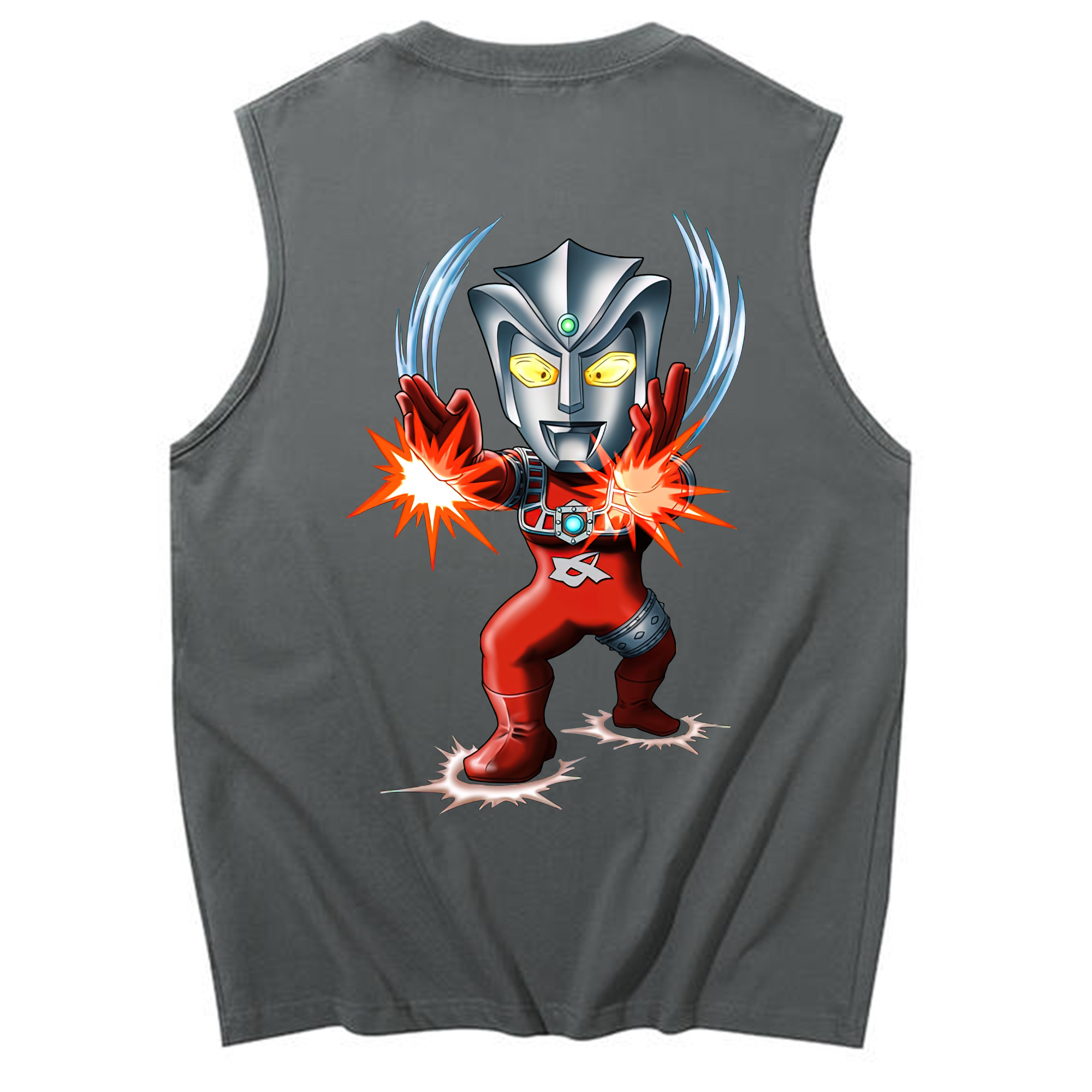 （画像用） ウルトラマン Ultraman コットン100％タンクトップ（背面プリント）